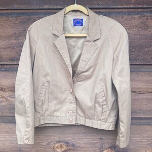 Tan Lined Vintage Regatta Jacket 70s/80s